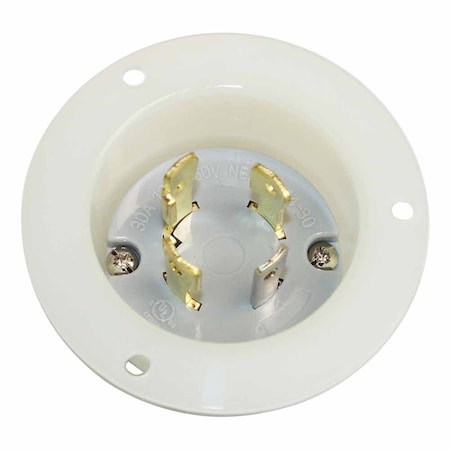 Twist Lock Flange Plug 3-Pole 4-Wire 30A 125/250V NEMA L14-30P
